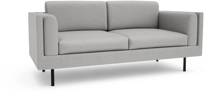 Citysofa 2 vietų sofa Chelsea - Sidabro