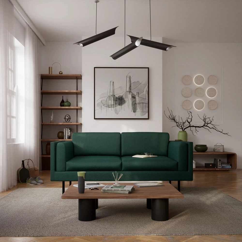 Citysofa 2 vietų sofa Chelsea - Žalia