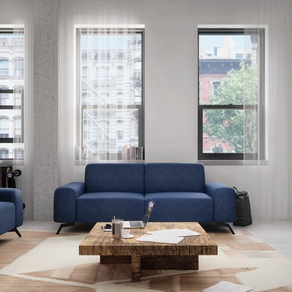 Citysofa 2 vietų sofa Soho - Gili mėlyna