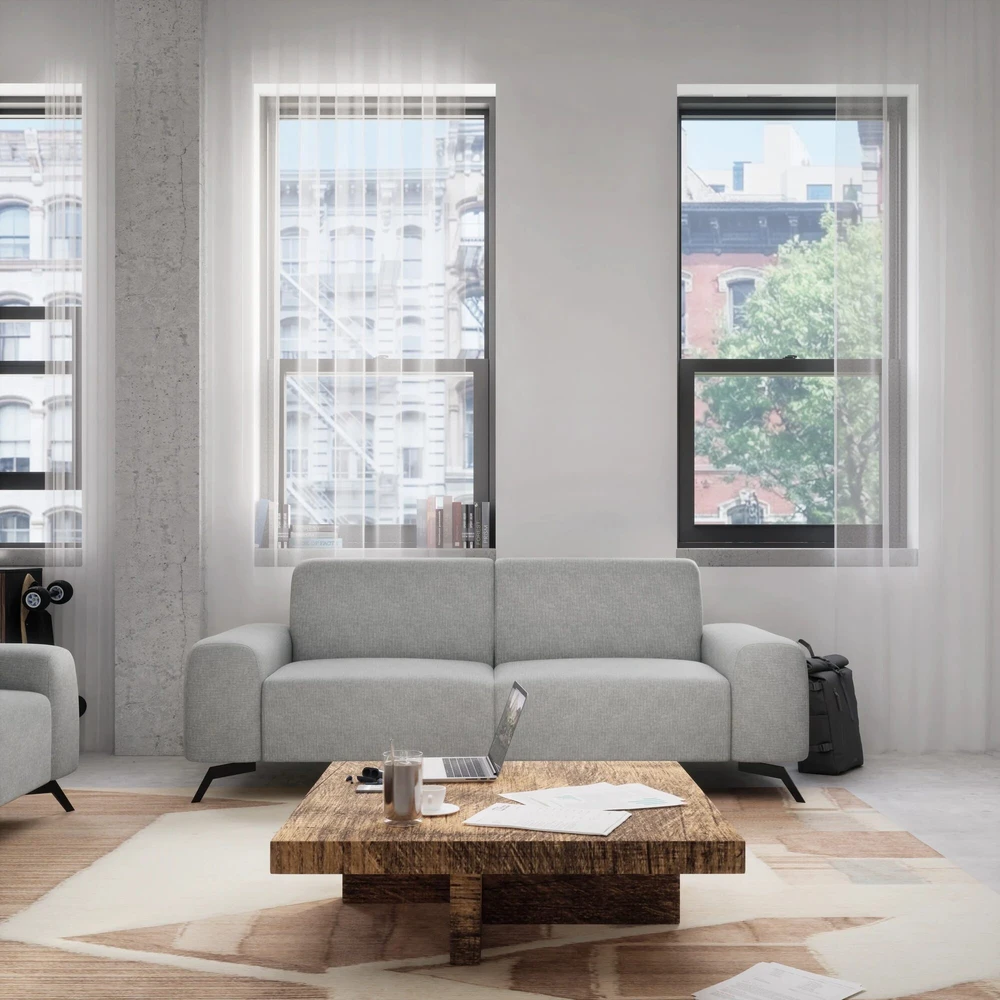 Citysofa 2 vietų sofa Soho - Sidabro