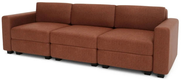 Citysofa 3 vietų modulinė sofa GRACIA - Terakota