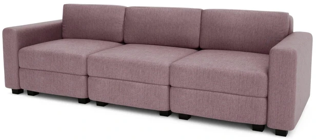 Citysofa 3 vietų modulinė sofa GRACIA - Dulsvai rožinė