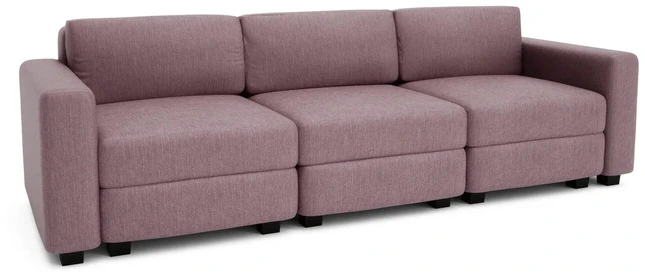 Citysofa 3 vietų modulinė sofa GRACIA - Dulsvai rožinė