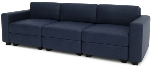 Citysofa 3 vietų modulinė sofa GRACIA - Tamsiai mėlyna