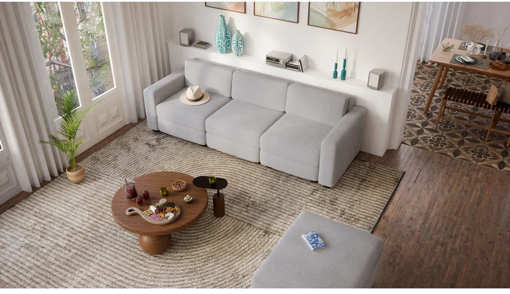 Citysofa 3 vietų modulinė sofa GRACIA - Pilka