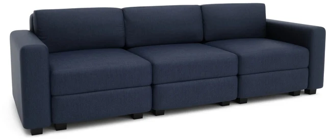 Citysofa 3 vietų modulinė sofa GRACIA - Tamsiai mėlyna