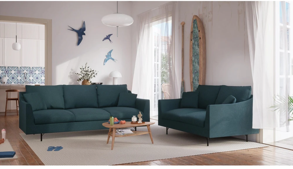 Citysofa 3 vietų sofa Alfama - Gili mėlyna