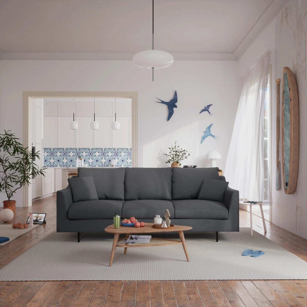 Citysofa 3 vietų sofa Alfama - Tamsiai pilka