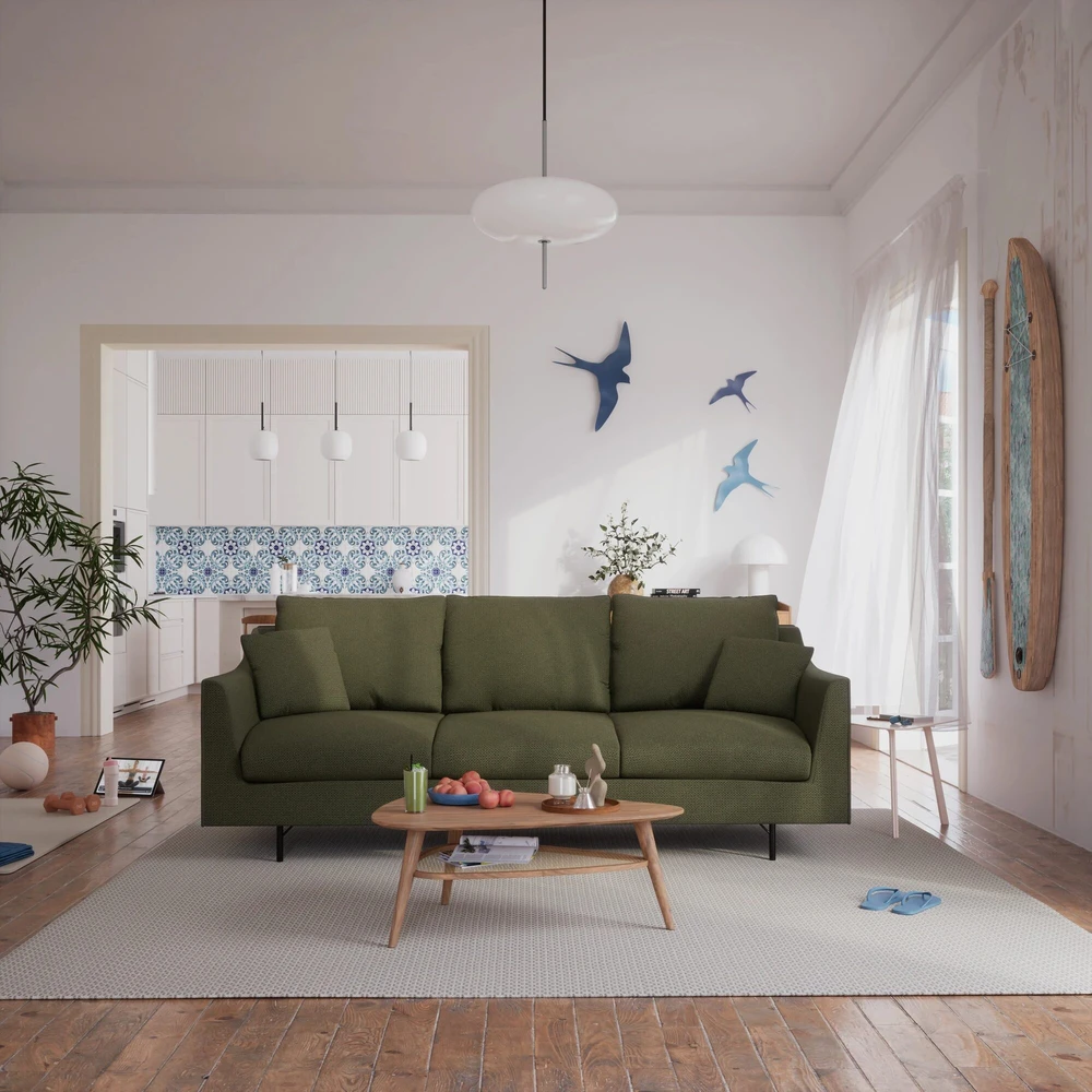 Citysofa 3 vietų sofa Alfama - Žalia