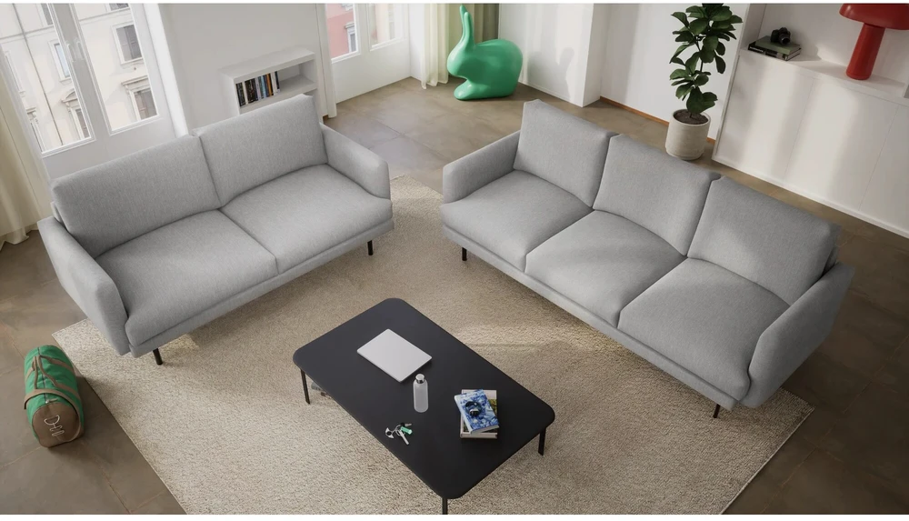 Citysofa 3 vietų sofa Brera - Pilka