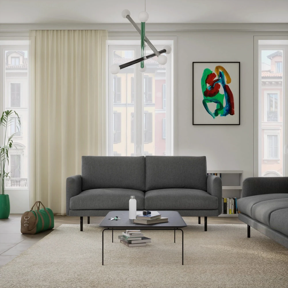 Citysofa 3 vietų sofa Brera - Tamsiai pilka