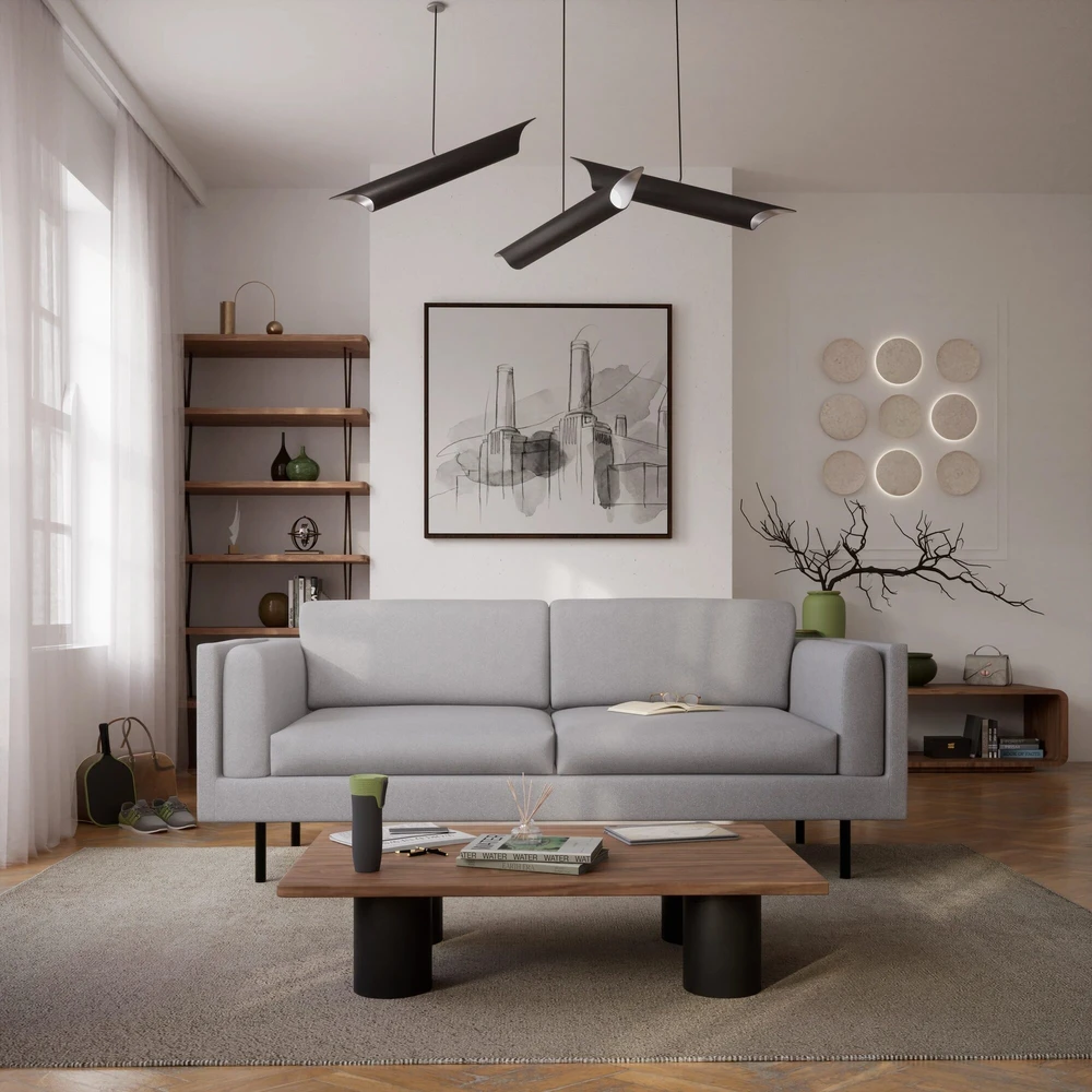 Citysofa 3 vietų sofa Chelsea - Sidabro