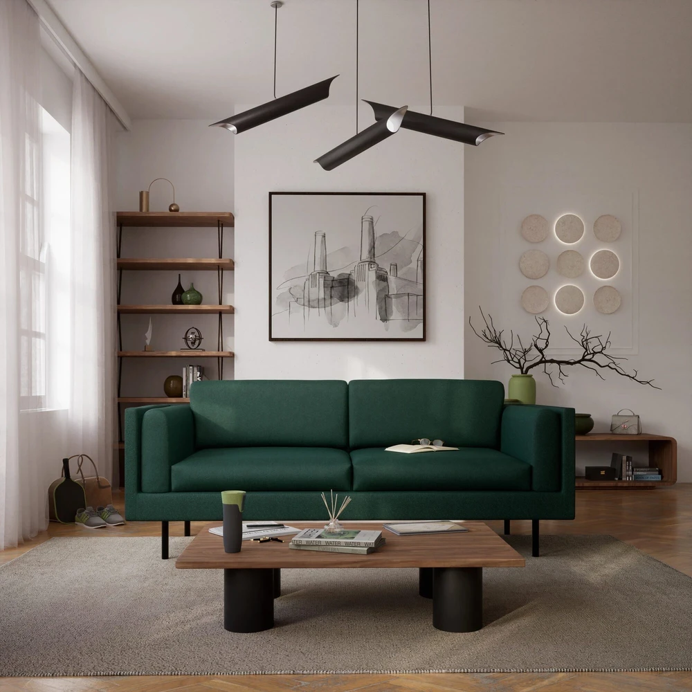 Citysofa 3 vietų sofa Chelsea - Žalia