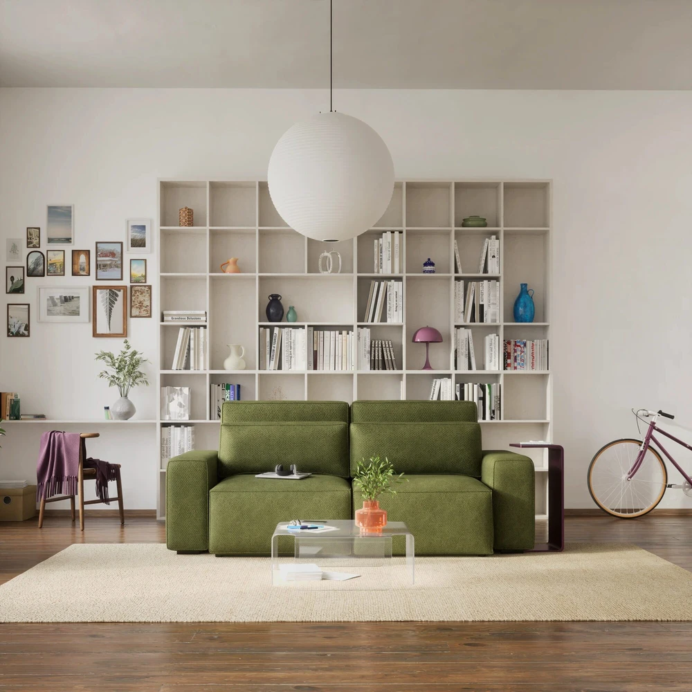 Citysofa 3 vietų sofa-lova Jordaan - Kaki