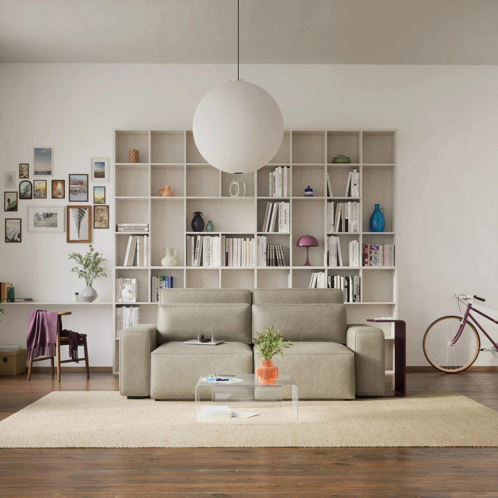 Citysofa 3 vietų sofa-lova Jordaan - Kreminė