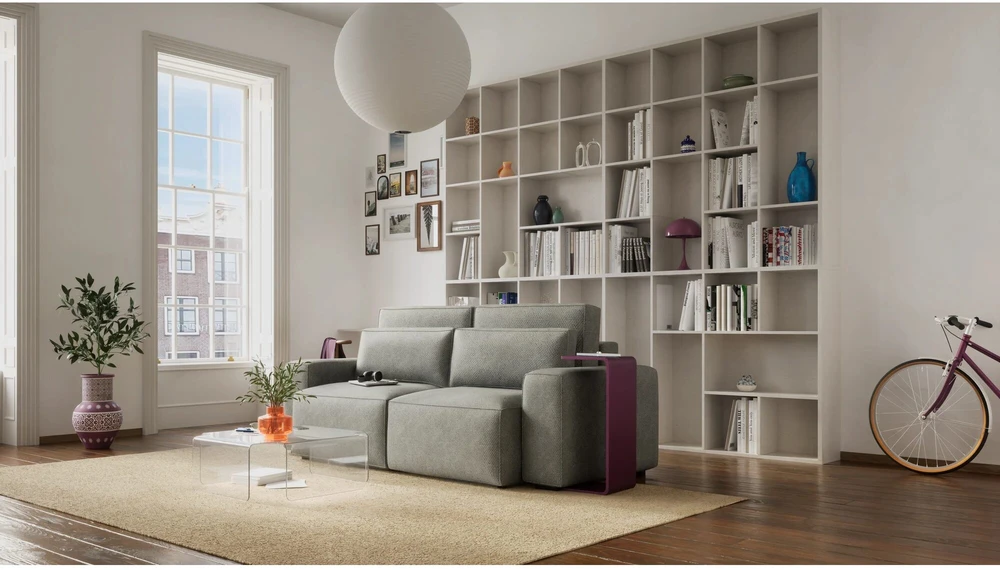 Citysofa 3 vietų sofa-lova Jordaan - Pelenų