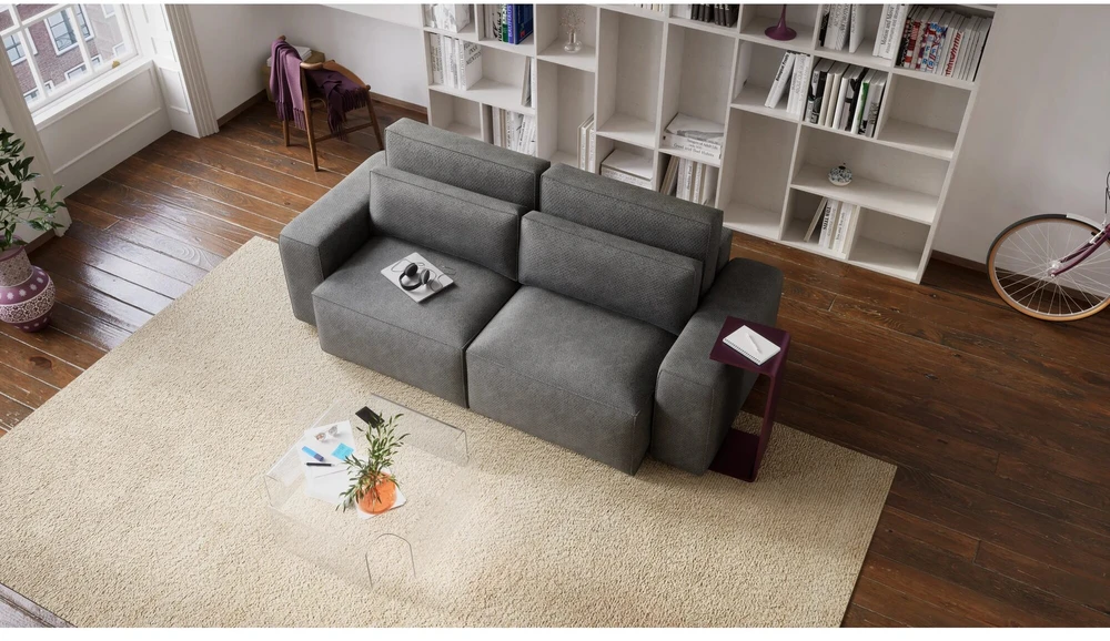 Citysofa 3 vietų sofa-lova Jordaan - Pilka