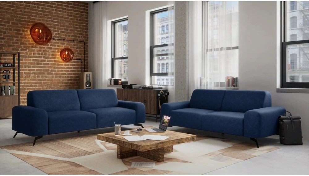 Citysofa 3 vietų sofa Soho - Gili mėlyna