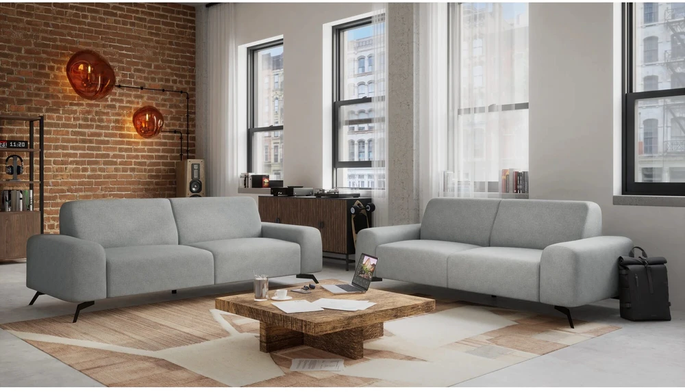 Citysofa 3 vietų sofa Soho - Sidabro
