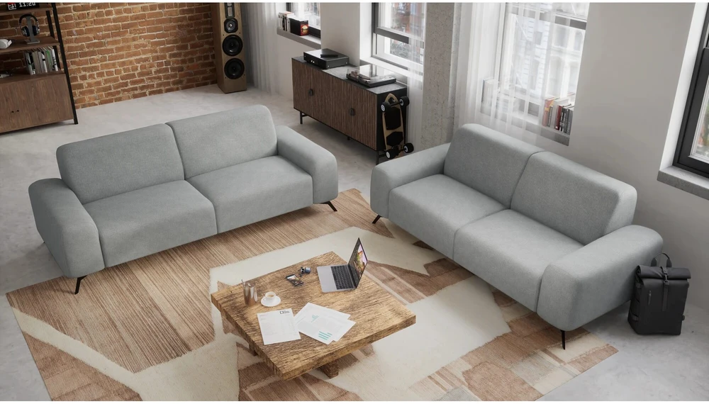Citysofa 3 vietų sofa Soho - Sidabro