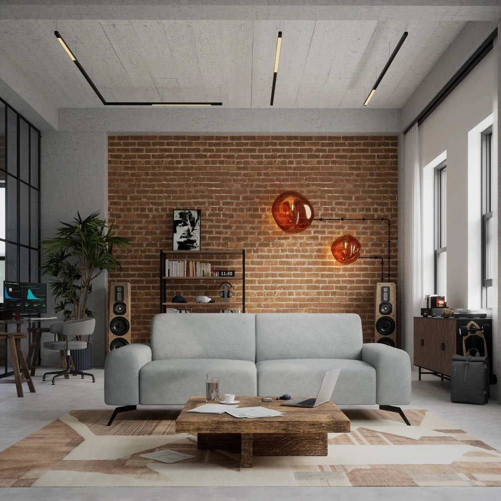 Citysofa 3 vietų sofa Soho - Sidabro