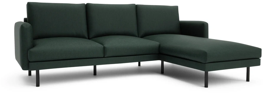 Citysofa 4 vietų dešinioji kampinė sofa Brera - Žalia