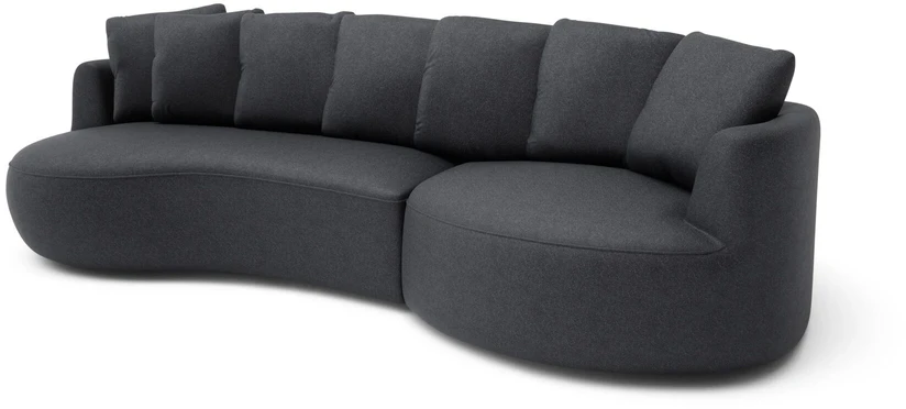 Citysofa 4 vietų dešinioji kampinė sofa Belleville - Pilka