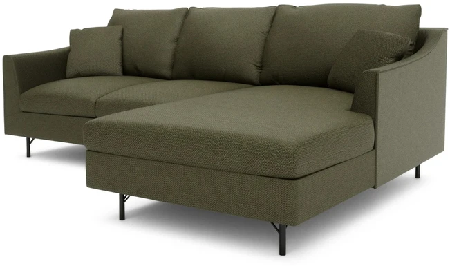 Citysofa 4 vietų dešinioji kampinė sofa Alfama - Žalia
