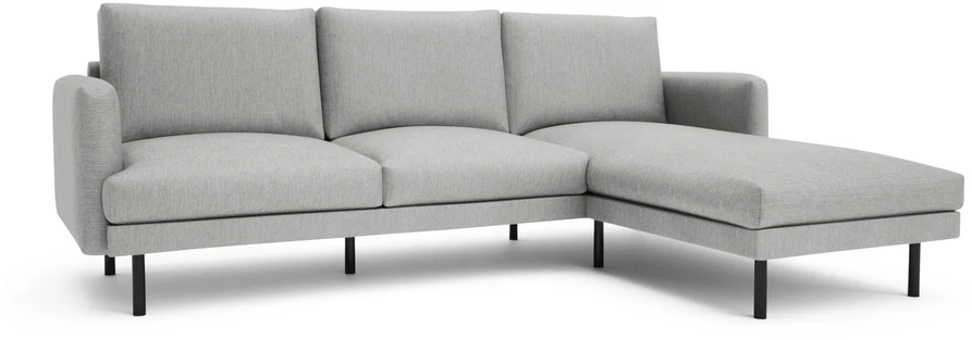 Citysofa 4 vietų dešinioji kampinė sofa Brera - Pilka