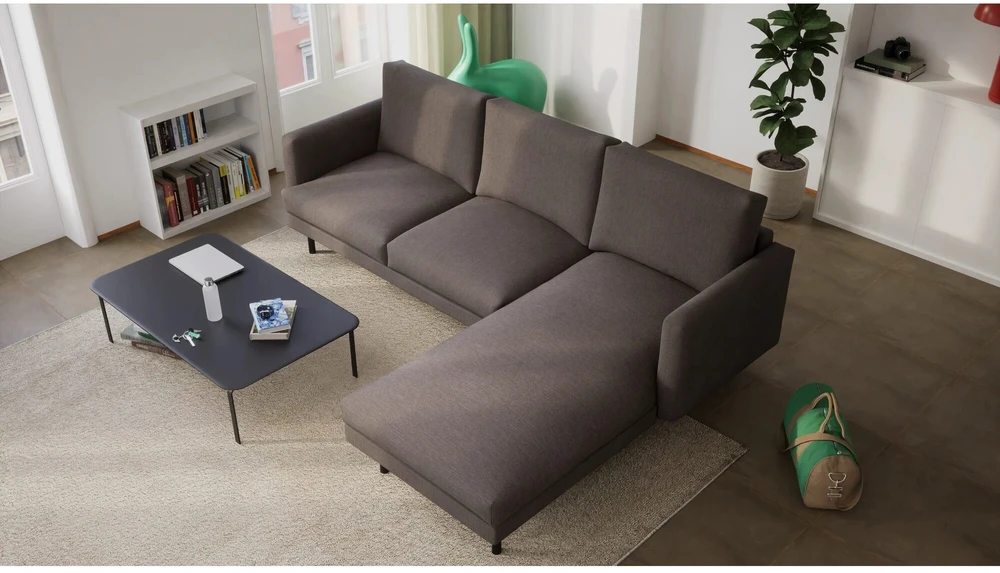 Citysofa 4 vietų dešinioji kampinė sofa Brera - Taupe