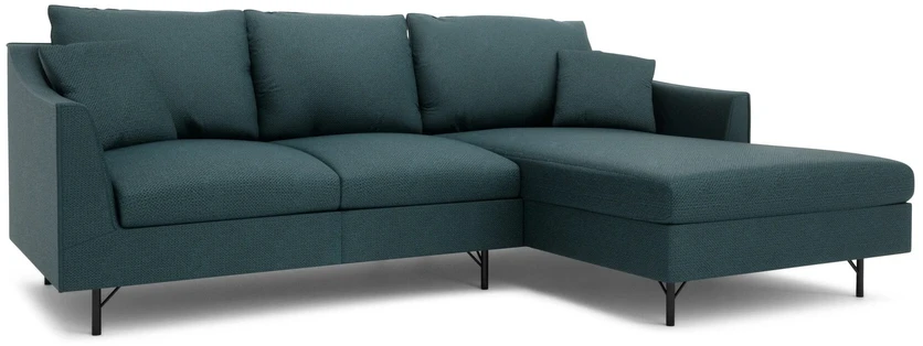 Citysofa 4 vietų dešinioji kampinė sofa Alfama - Gili mėlyna