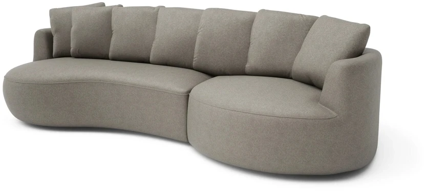 Citysofa 4 vietų dešinioji kampinė sofa Belleville - Taupe