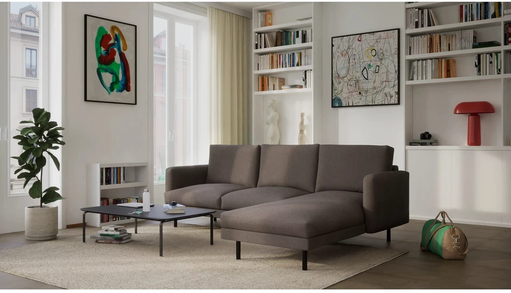 Citysofa 4 vietų dešinioji kampinė sofa Brera - Taupe