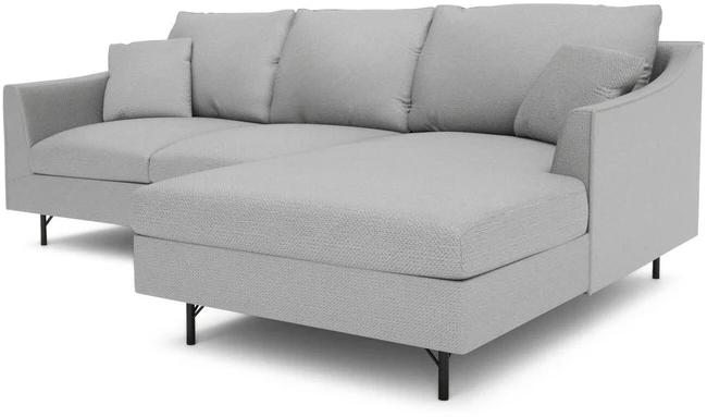 Citysofa 4 vietų dešinioji kampinė sofa Alfama - Pilka