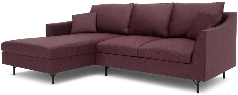 Citysofa 4 vietų kairioji kampinė sofa Alfama - Bordo