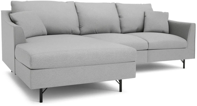 Citysofa 4 vietų kairioji kampinė sofa Alfama - Pilka