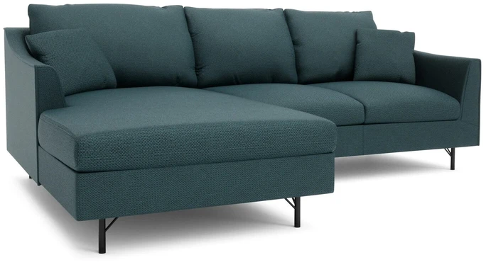 Citysofa 4 vietų kairioji kampinė sofa Alfama - Gili mėlyna
