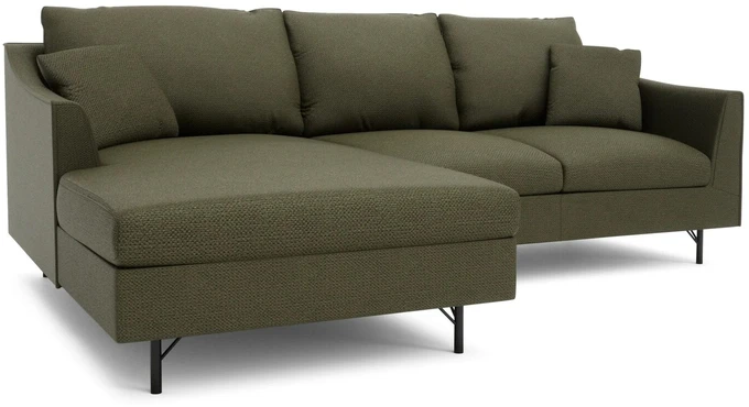 Citysofa 4 vietų kairioji kampinė sofa Alfama - Žalia