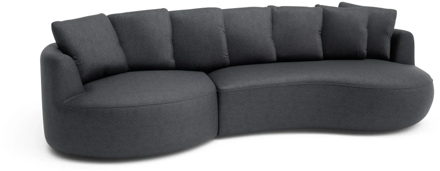 Citysofa 4 vietų kairioji kampinė sofa Belleville - Pilka