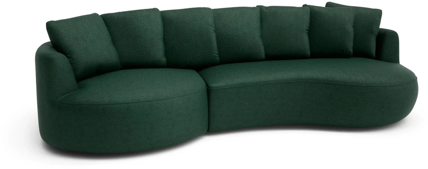 Citysofa 4 vietų kairioji kampinė sofa Belleville - Žalia