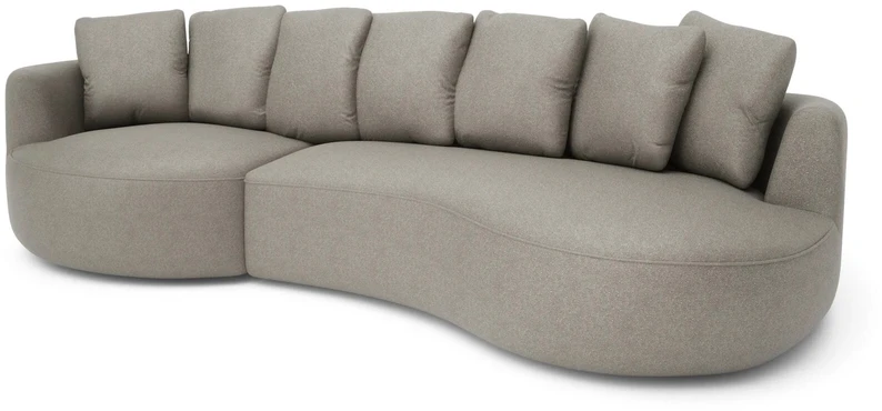 Citysofa 4 vietų kairioji kampinė sofa Belleville - Taupe