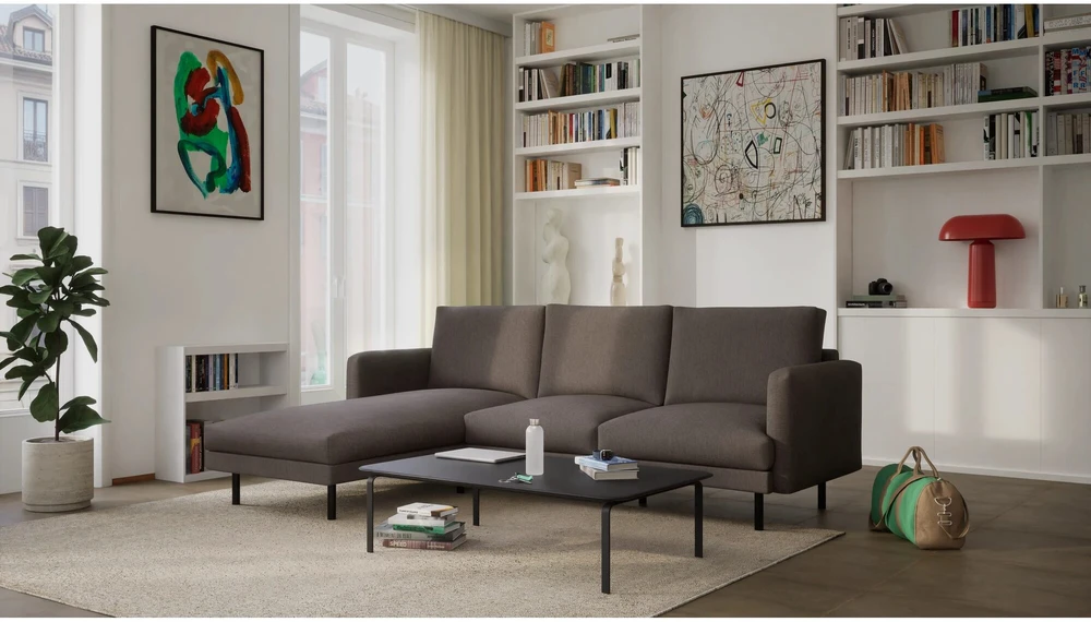 Citysofa 4 vietų kairioji kampinė sofa Brera - Taupe