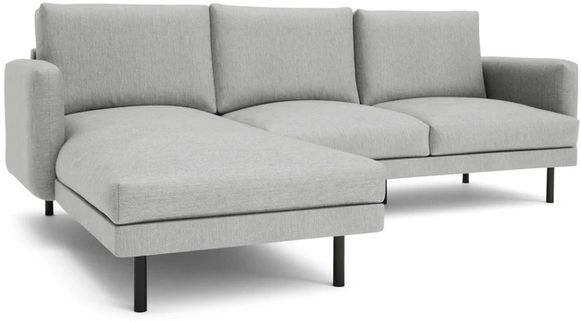 Citysofa 4 vietų kairioji kampinė sofa Brera - Pilka