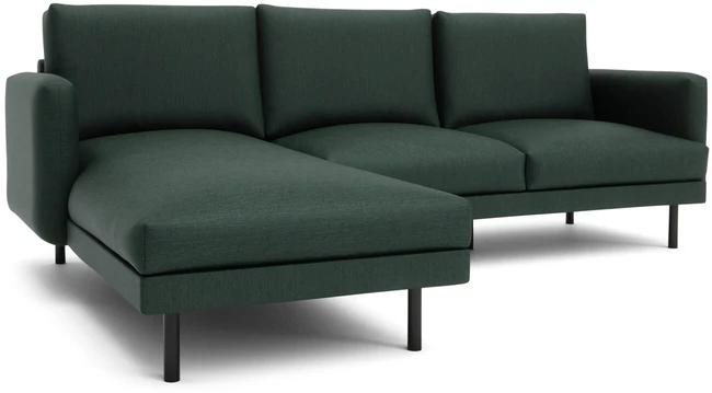 Citysofa 4 vietų kairioji kampinė sofa Brera - Žalia