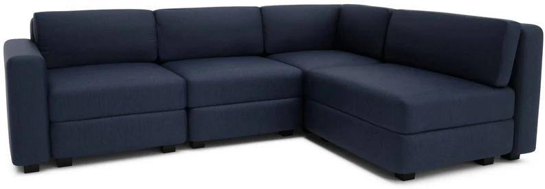 Citysofa 4 vietų kampinė modulinė sofa GRACIA - Tamsiai mėlyna