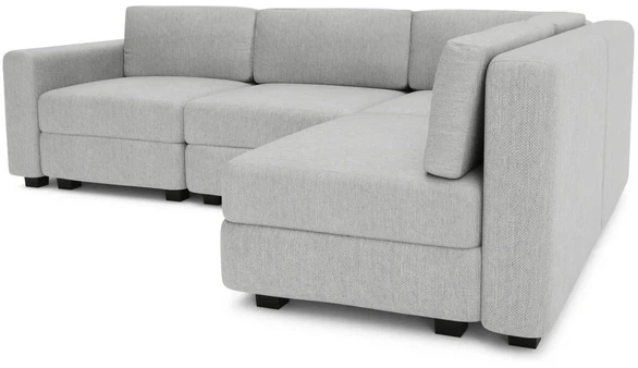 Citysofa 4 vietų kampinė modulinė sofa GRACIA - Pilka