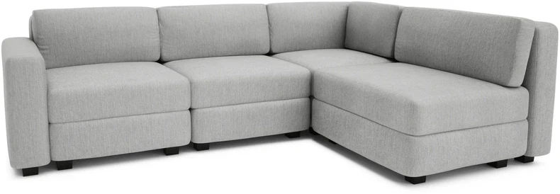 Citysofa 4 vietų kampinė modulinė sofa GRACIA - Pilka