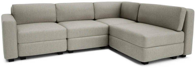 Citysofa 4 vietų kampinė modulinė sofa GRACIA - Smėlio pilka