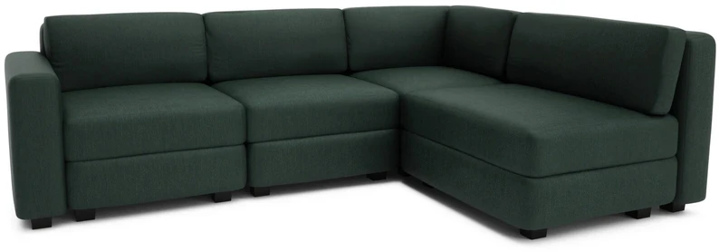 Citysofa 4 vietų kampinė modulinė sofa GRACIA - Žalia