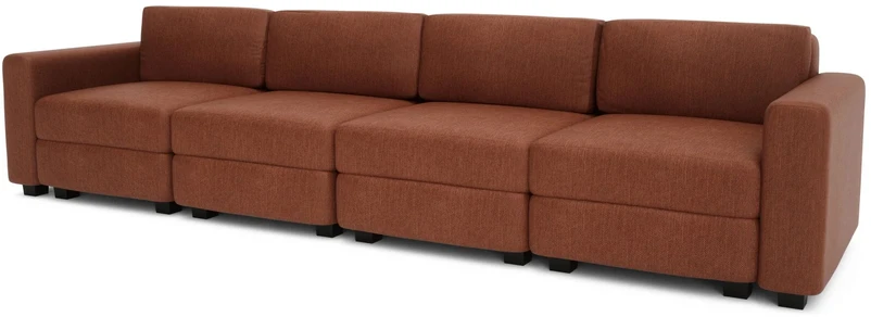 Citysofa 4 vietų modulinė sofa GRACIA - Terakota